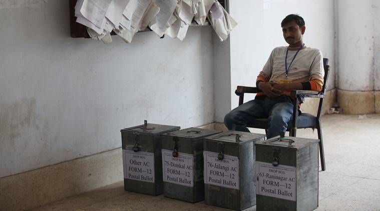 cédulas postais, o que são cédulas postais, controvérsia sobre cédulas postais, cédulas postais Covid, votação por cédulas postais, eleições bihar, Indian Express
