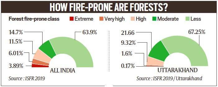 incêndios florestais, incêndios florestais na Índia, incêndios florestais em Uttarakhand, incêndios florestais em Himachal, o que é incêndio florestal, incêndios florestais, mudanças climáticas, explicação sobre incêndios florestais, expresso indiano