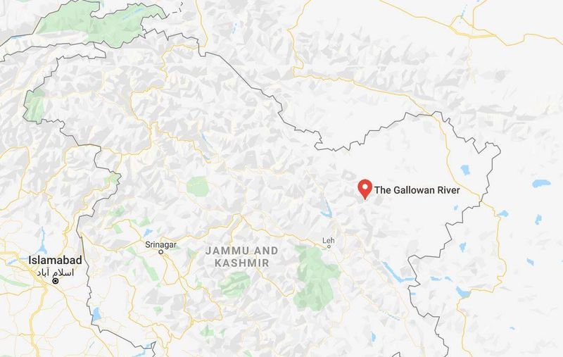 Transgressão chinesa na linha de controle real em Ladakh