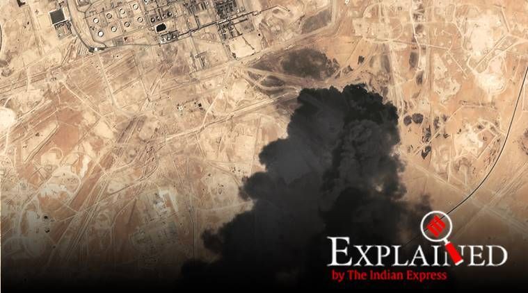 Ataques de drones da Arábia Saudita, ataques de drones da Arábia Saudita, ataques de drones do Iêmen, produção de petróleo da Arábia Saudita, produção de petróleo da Arábia Saudita, expresso explicado, Indian express