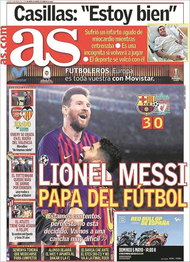 Lionel Messi, tiro livre de Lionel Messi, gol de Lionel Messi contra o Liverpool, Barcelona, Barcelona Lionel Messi, Liga dos Campeões 2019, Liga dos Campeões 2019, Barcelona vs Liverpool, Messi, Lionel Messi Liverpool, notícias de futebol, Indian Express, últimas notícias