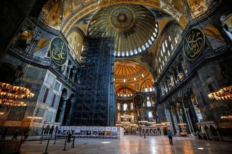 Hagia Sophia, museu de Hagia Sophia, mesquita, catedral, Hagia Sophia de Istambul, Turquia, polêmica de Hagia Sophia, expresso indiano