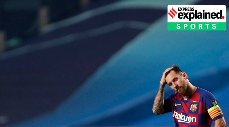 Lionel Messi, Lionel Messi Barcelona, Barcelona, Barcelona FC, Messi Barcelona, Liga dos Campeões, Messi Manchester City, Liga Espanhola de Futebol, La Liga, Indian Express