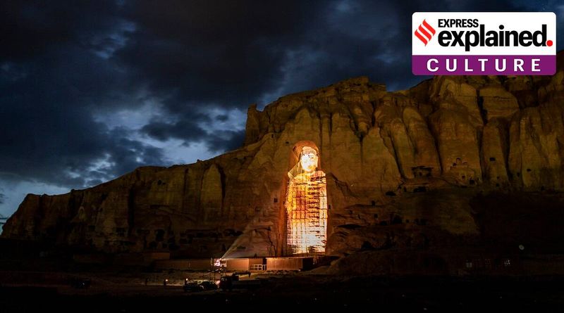 Bamiyan Buddhas, Bamiyan Buddhas 3D projection, Bamiyan Buddhas Taliban, Taliban explode Bamiyan Buddhas, What is Bamiyan Buddhas, Indian Express