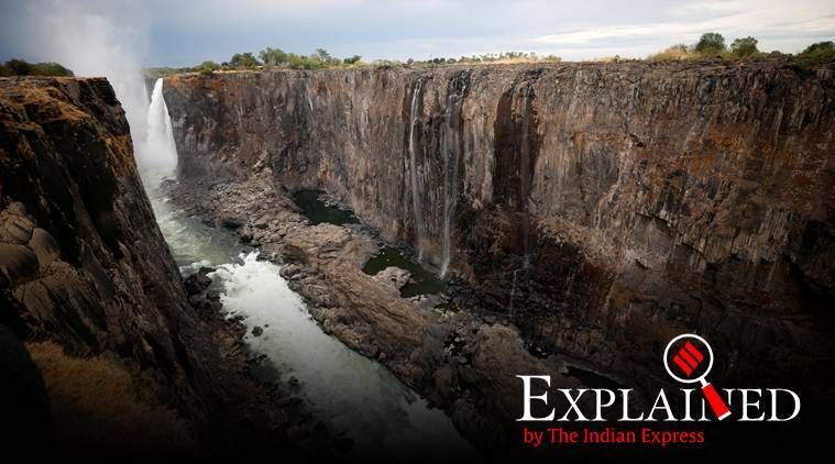 Victoria Falls, Victoria Falls seca, Victoria Falls quantidade de água, Victoria Falls UNESCO, Zimbabwe, Zimbabwe seca