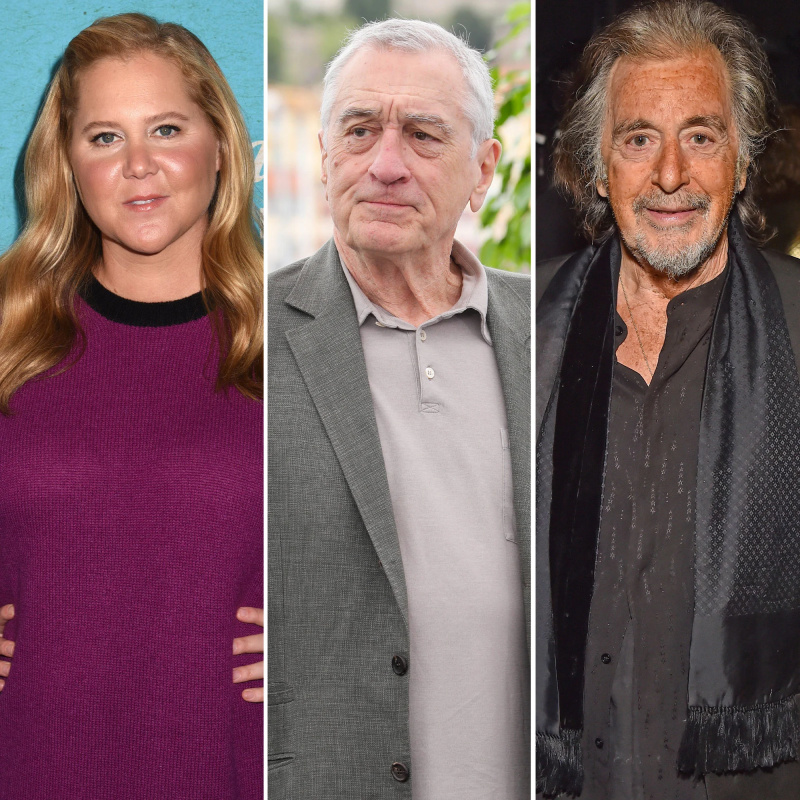 Amy Schumer diz que se sente desconfortável com Robert De Niro e Al Pacino tendo filhos no final da vida