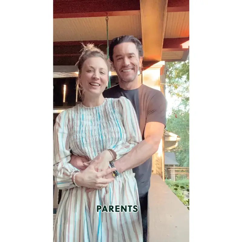   Os pais serão o progresso da gravidez de Kaley Cuoco