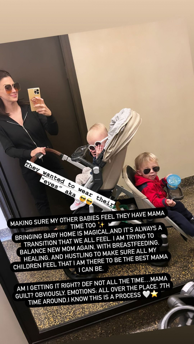  Hilaria Baldwin tem culpa de mamãe por passar tempo com todos os seus filhos depois de dar as boas-vindas ao bebê nº 7