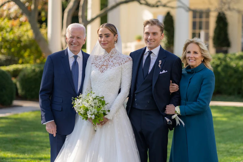   Presidente Joe Biden's Granddaughter Naomi Marries Fiance Peter Neal on White House Lawn: See Photos