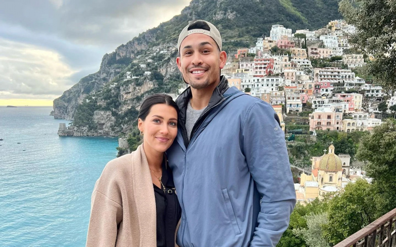   Becca Kufrin e Thomas Jacobs estão esperando um bebê