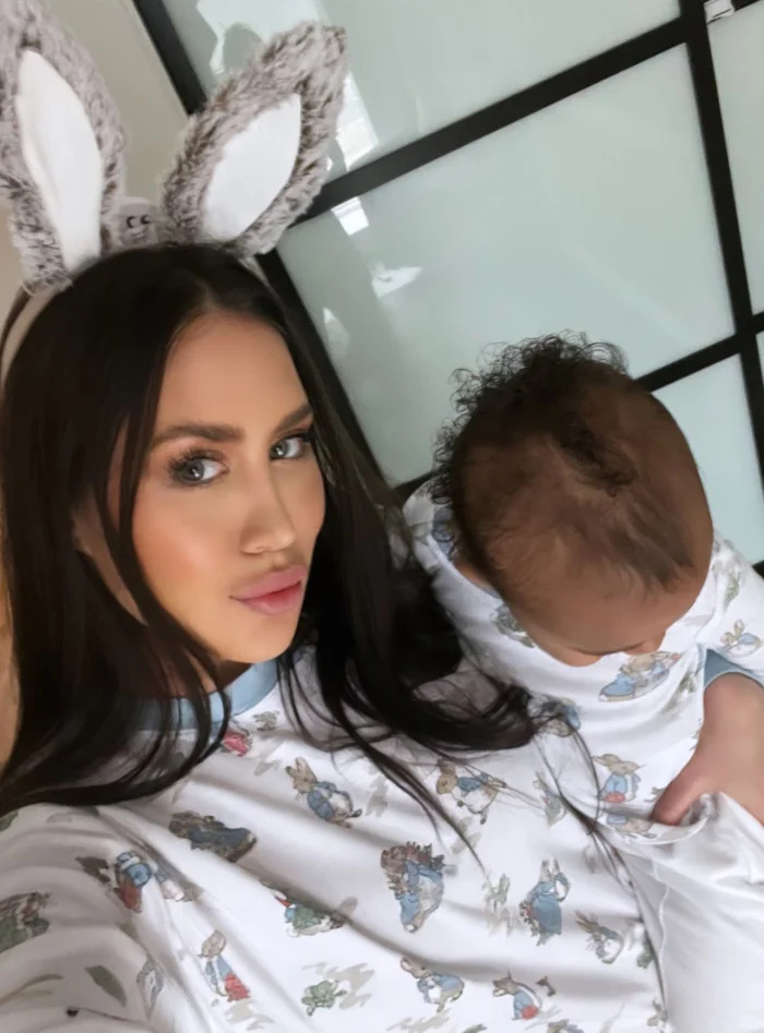 Maralee Nichols fala sobre ela e Tristan Thompson's Son Theo During Easter Festivities
