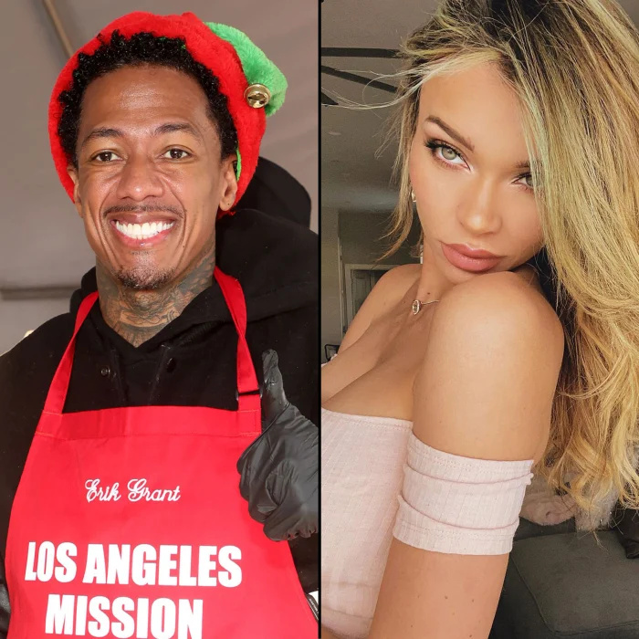   Nick Cannon e Alyssa Scott compartilham a primeira olhada na filha recém-nascida Halo após a perda do filho Zen 1 ano antes do avental vermelho