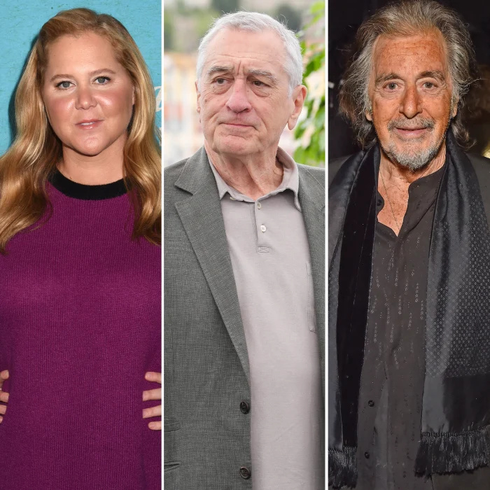 Amy Schumer diz que está desconfortável com Robert De Niro e Al Pacino tendo filhos tarde na vida: 'É estranho'