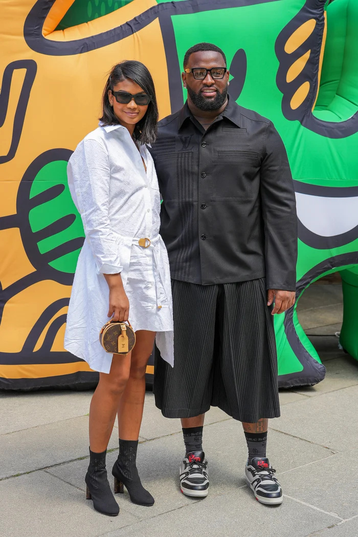   Chanel Iman está grávida do bebê nº 3, seu primeiro com o namorado Davon Godchaux