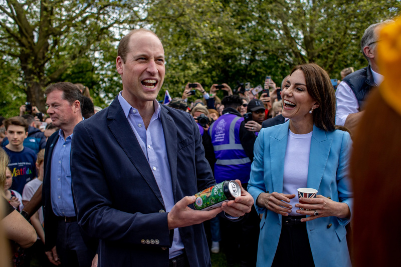 O príncipe William e a princesa Kate aparecem de azul durante o grande almoço da coroação: veja as fotos