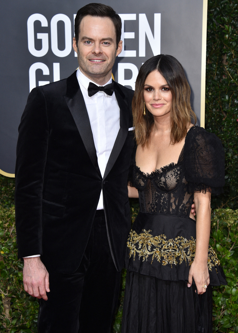   Rachel Bilson esclarece comentário comparando separação de Bill Hader com parto:'I Did Not Actually Say That'
