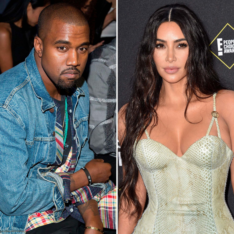 Kanye West coparentalizando Kim Kardashian