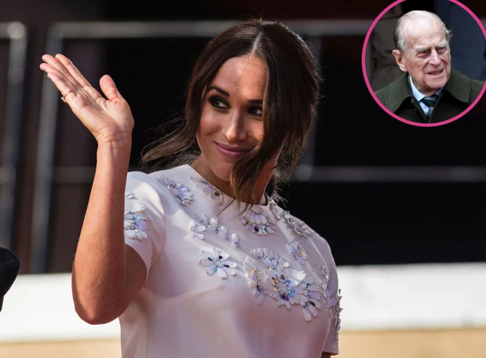 Príncipe Philip Couldn't Hear Meghan Markle at 1st Christmas With Royals: She Had His 'Bad Ear' beaded white dress