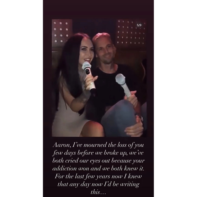   A ex-namorada de Aaron Carter, Lina Valentina, reage ao falecido rapper's Death: 'Wishing You So Much Peace'