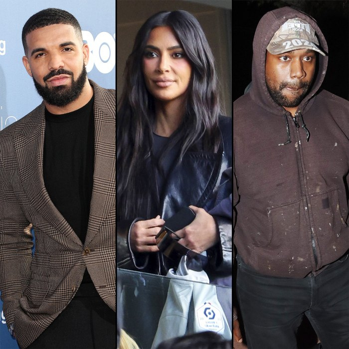   Drake mostra clipe de Kim Kardashian falando sobre o divórcio de Kanye West em nova música - 800