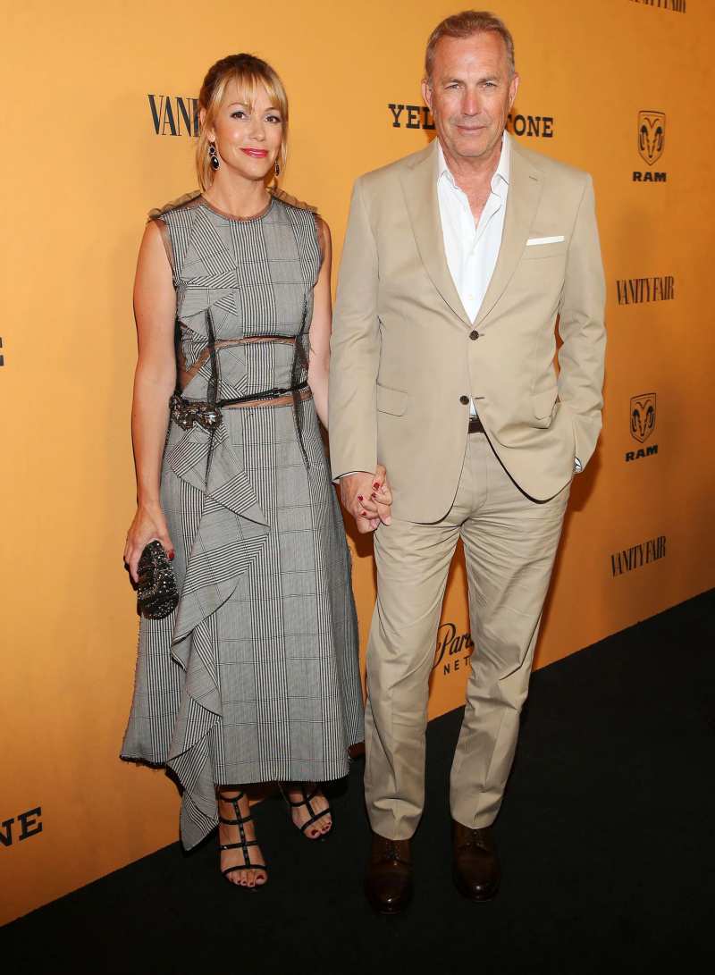   Promoção da linha do tempo do relacionamento de Kevin Costner e Christine Baumgartner