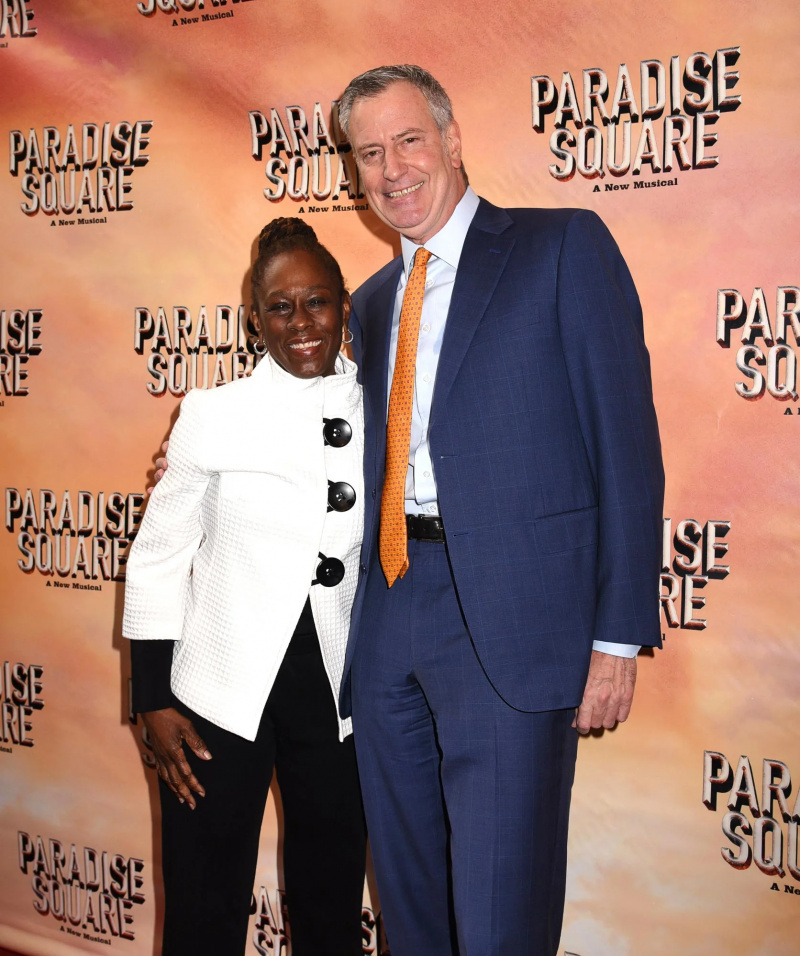   Chirlane McCray e Bill de Blasio Paradise Square Inauguração-191