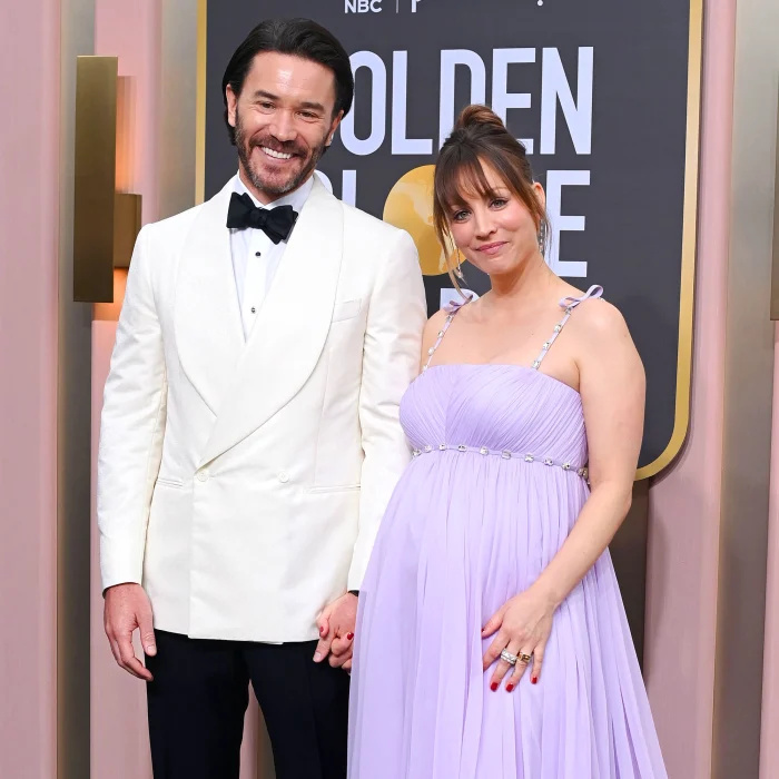 Dentro Kaley Cuoco e Tom Pelphrey primeiros dias com a filha Matilda