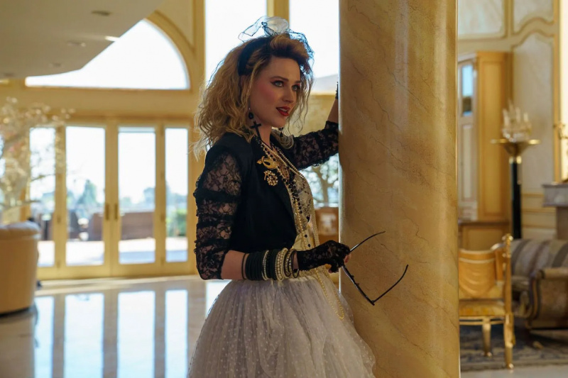   Estrelas interpretando pessoas reais Evan Rachel Wood como recurso de Madonna