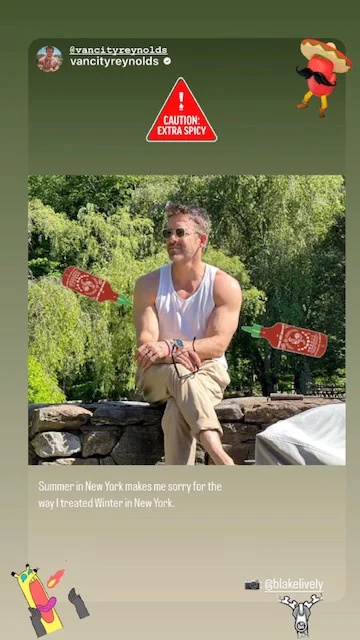   Blake Lively Ryan Reynolds verão 2023