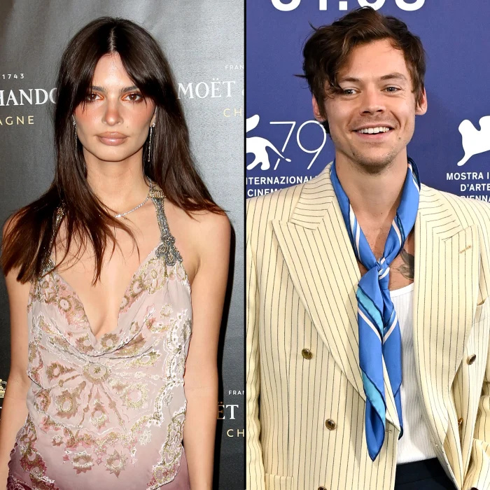 Emily Ratajkowski se mostra tímida sobre o beijo de Harry Styles