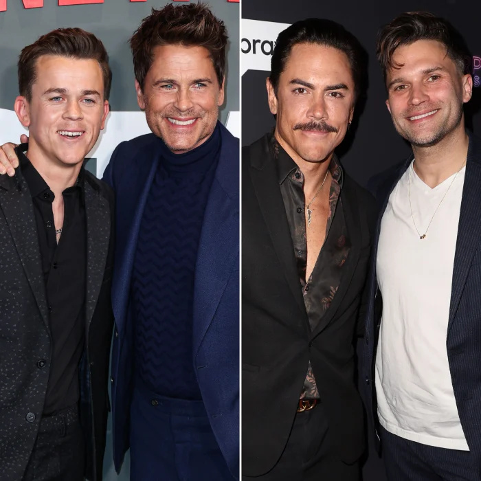  Rob Lowe e o filho John Owen Lowe perguntam se são'More Unstable' Than Tom Schwartz and Tom Sandoval