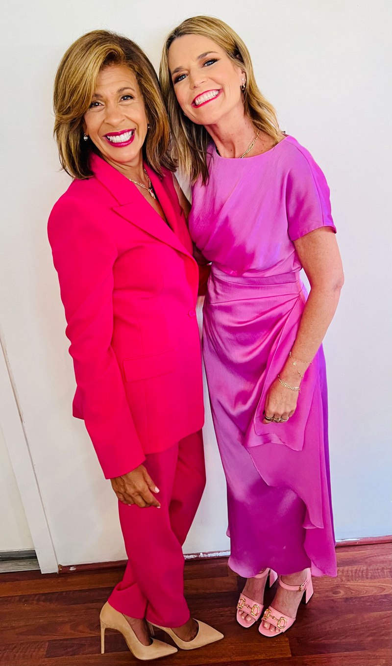 Programa de hoje's Savannah Guthrie and Hoda Kotb Inside Day in Our Life