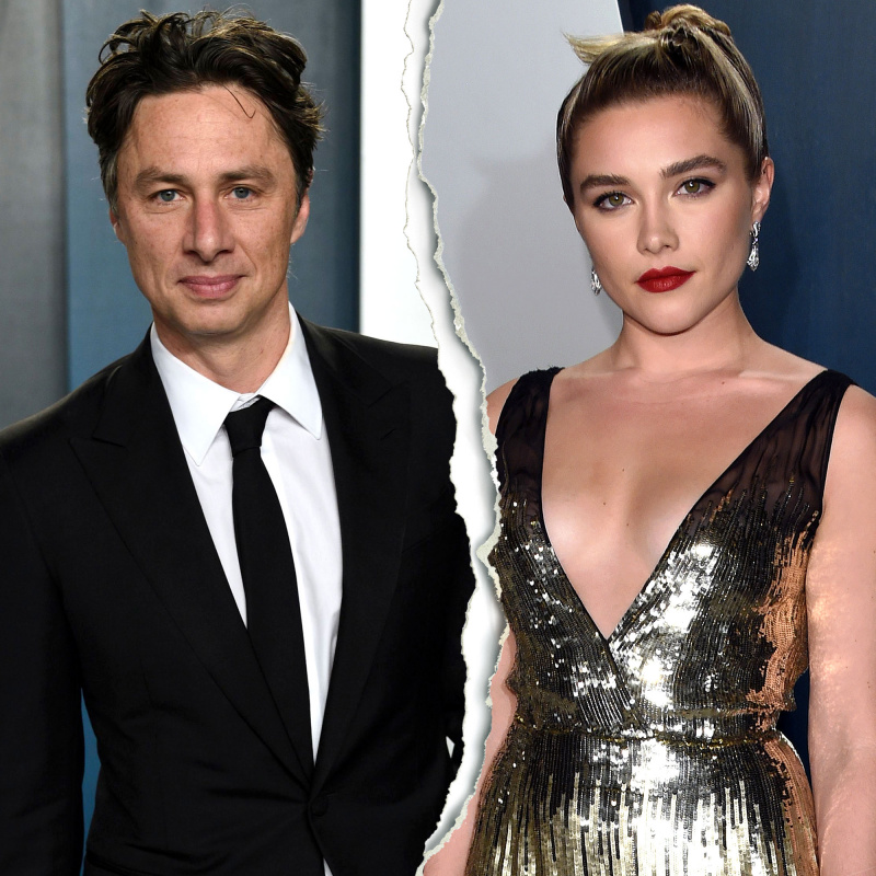   Florence Pugh e Zach Braff se separam após 3 anos de namoro