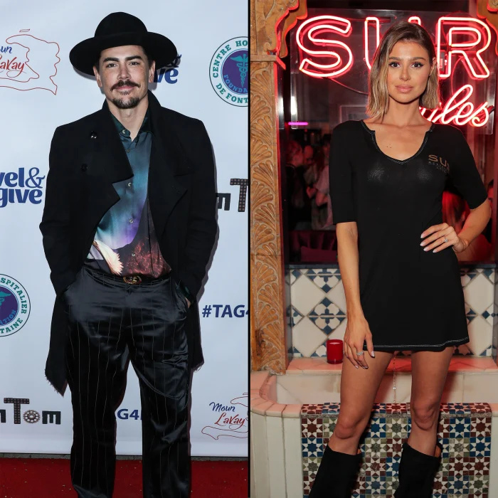 Tom Sandoval e Raquel Leviss vistos pela primeira vez juntos em meio a seu caso na gravação da reunião da 10ª temporada das regras de Vanderpump