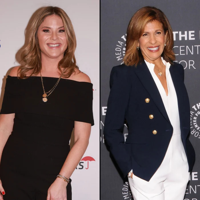   Jenna Bush Hager envia'Love' to Coanchor Hoda Kotb Amid Her 'Today' Show Absence navy blue blazer