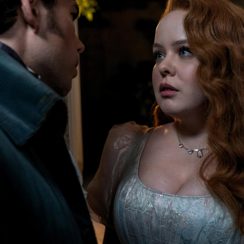   Colin Bridgerton e Penelope Featherington na terceira temporada de Bridgerton