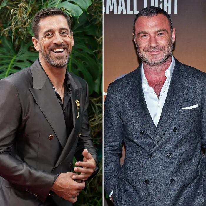 Aaron Rodgers Fangirls Over 'Amazing' Liev Schreiber na estréia da temporada 'Hard Knocks'