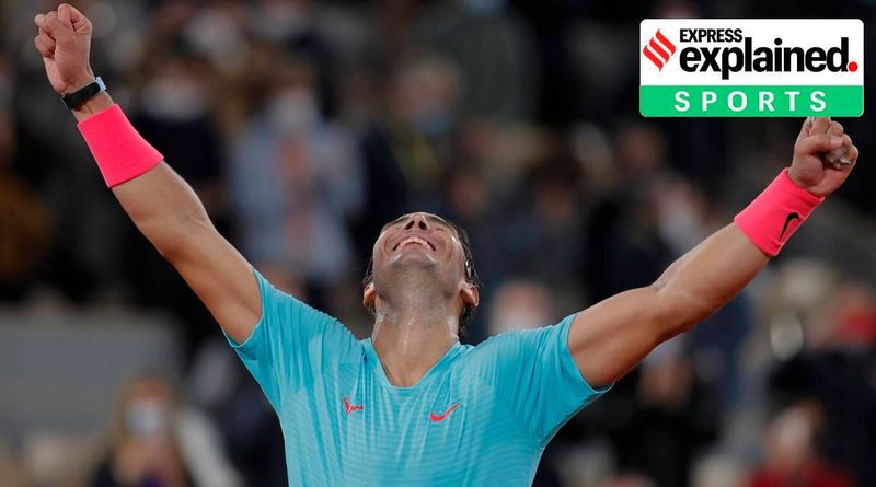 Rafael Nadal, Novak Djokovic, Aberto da França, expresso explicado, Roland Garros, registro de Nadal Roger Federer, títulos de Rafael Nadal agora, expresso indiano