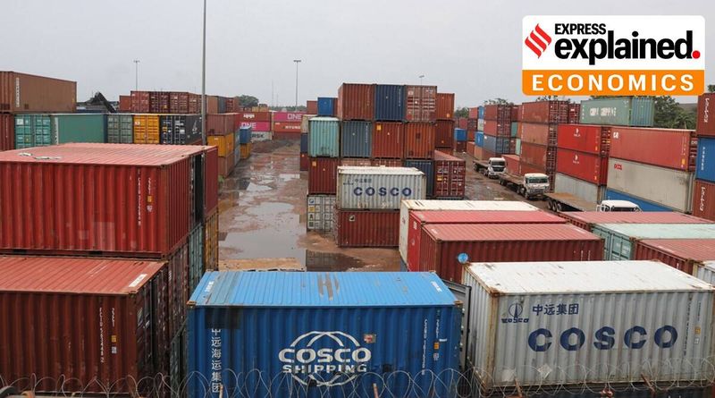 Exportações da Índia, crescimento das exportações da Índia, exportações de mercadorias da Índia, Indian Express