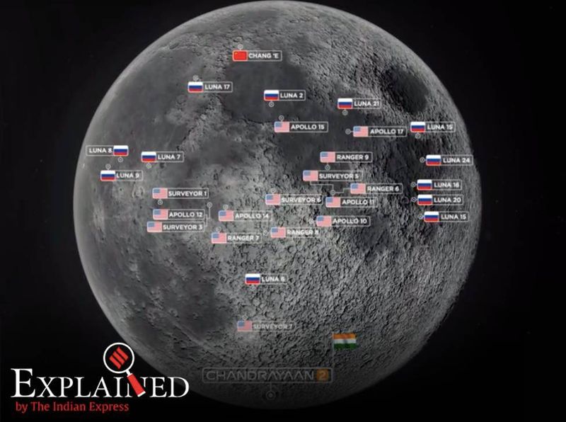 Explicado: Por que Chandrayaan-2 pousará perto do pólo sul da Lua