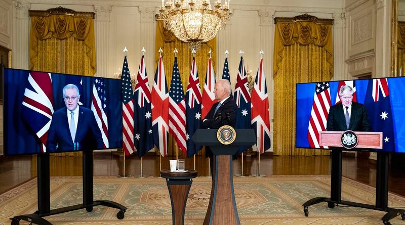 AUKUS, pacto de defesa EUA Reino Unido Austrália, submarinos nucleares, China, mar da China Meridional, o que é AUKUS, acordo de defesa EUA Reino Unido Austrália, Indian Express