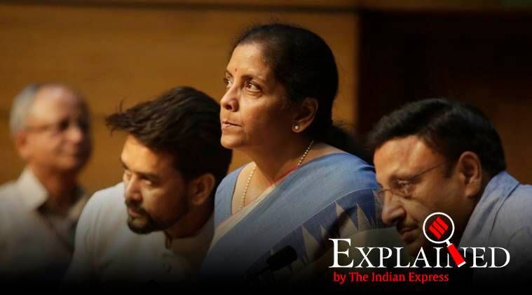 imposto corporativo, corte de imposto corporativo, nirmala sitharaman, ministro das finanças, corte de imposto corporativo explicado, expresso explicado, desaceleração econômica, expresso indiano