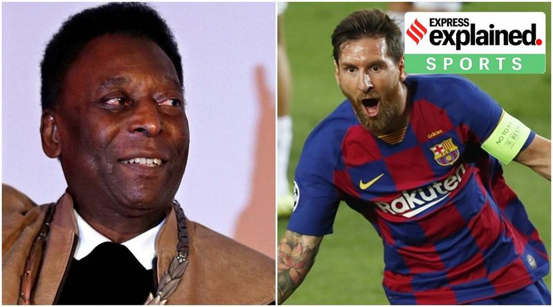 Será que Messi está à frente de Pelé na corrida de GOAT depois de quebrar o recorde de gol de clube único do brasileiro?