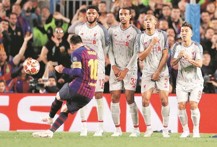 Anatomia da cobrança de falta de 35 jardas de Lionel Messi contra o Liverpool