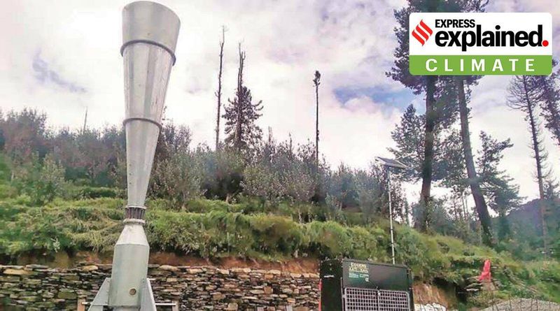 Explicado: As armas anti-granizo são a resposta para o problema de Himachal de danos às colheitas devido a tempestades de granizo
