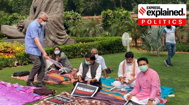 8 Rajya Sabha MPs suspensos: Que regras são seguidas para suspender um MP da Câmara?