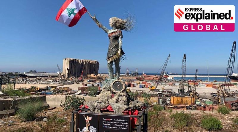 Explicado: O artista que transformou os destroços da explosão de Beirute em uma declaração sociopolítica