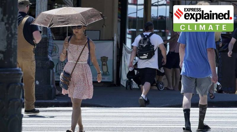 Onda de calor dos EUA Canadá