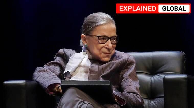 Juiz Ginsburg, que é Juiz Ginsburg, Juiz Ginsburg câncer, juízes da Suprema Corte dos Estados Unidos, eleição dos Estados Unidos, juízes da Suprema Corte dos Estados Unidos, Indian Express