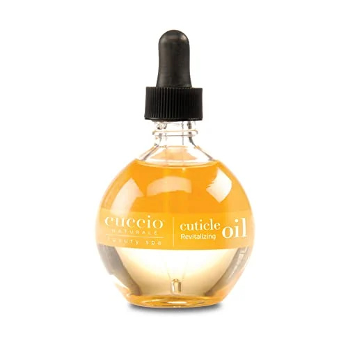 Cuccio Naturale Revitalizing - Óleo hidratante para cutículas reparadas durante a noite - Remédio para pele danificada e unhas finas - Paraben / Fórmula livre de crueldade - Leite e mel - 2,5 oz